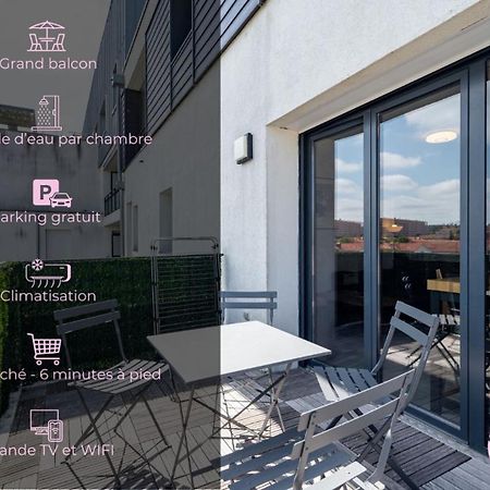 Le Saint Exupery - T3 Centre Ville Avec Balcon + Parking Gratuit Toulouse Eksteriør billede